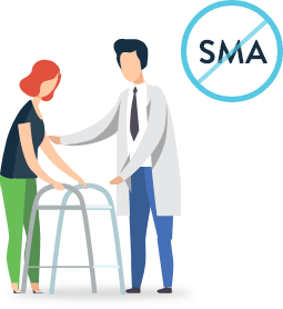 ilustration of what is not SMA therapy.